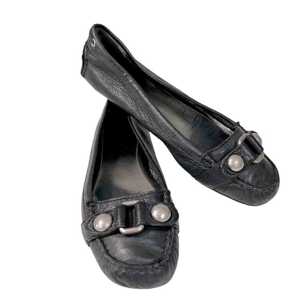 COACH vintage loafer Leather Black Slip On Flats - Picture 4 of 14